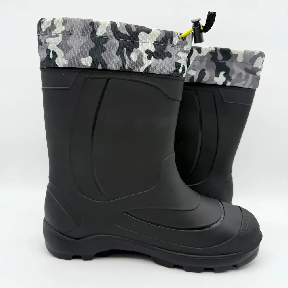 Kamik Kids Snobuster 2 Winter Boots US 6 EU 38 Grey Camo Waterproof NIB